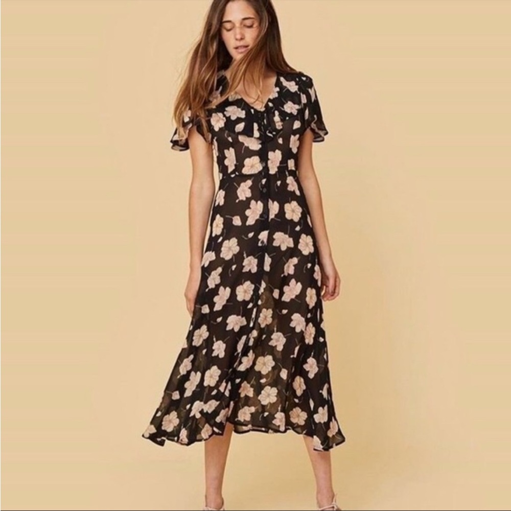 RARE SOLD OUT Christy Dawn Daisy Dress in Dandelion Black Floral size Small
